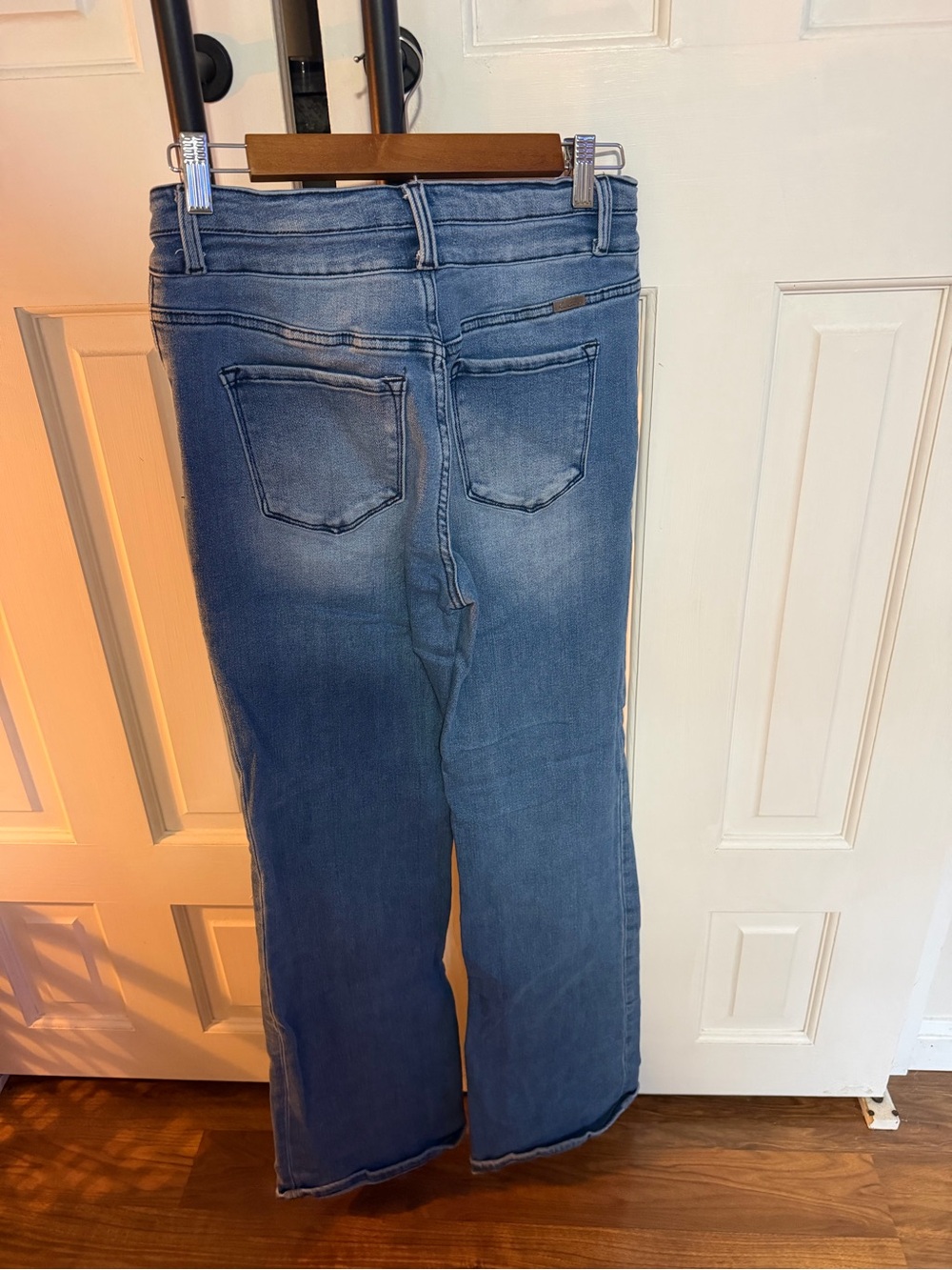 KanCan Faded Blue Wide Leg Flare Jeans